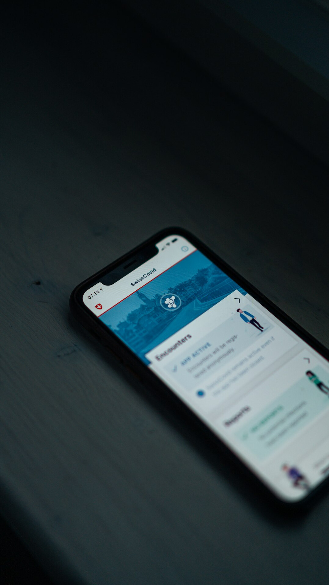 futuristic insurance app on phone