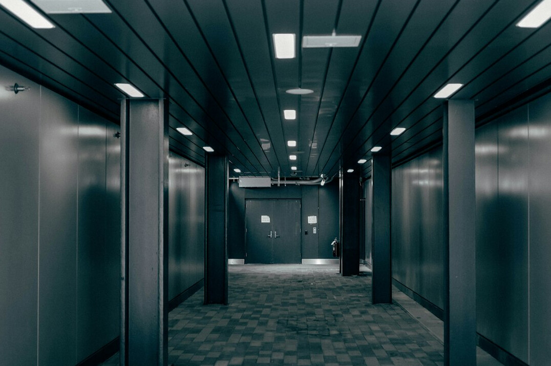 Rows of server racks in a data security room